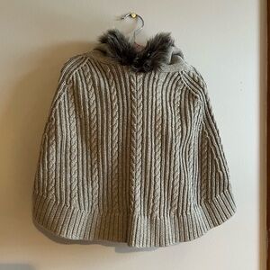 EUC Toddler Girl Shawl Type Sweater / Coat